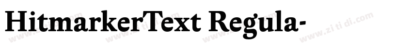 HitmarkerText Regula字体转换